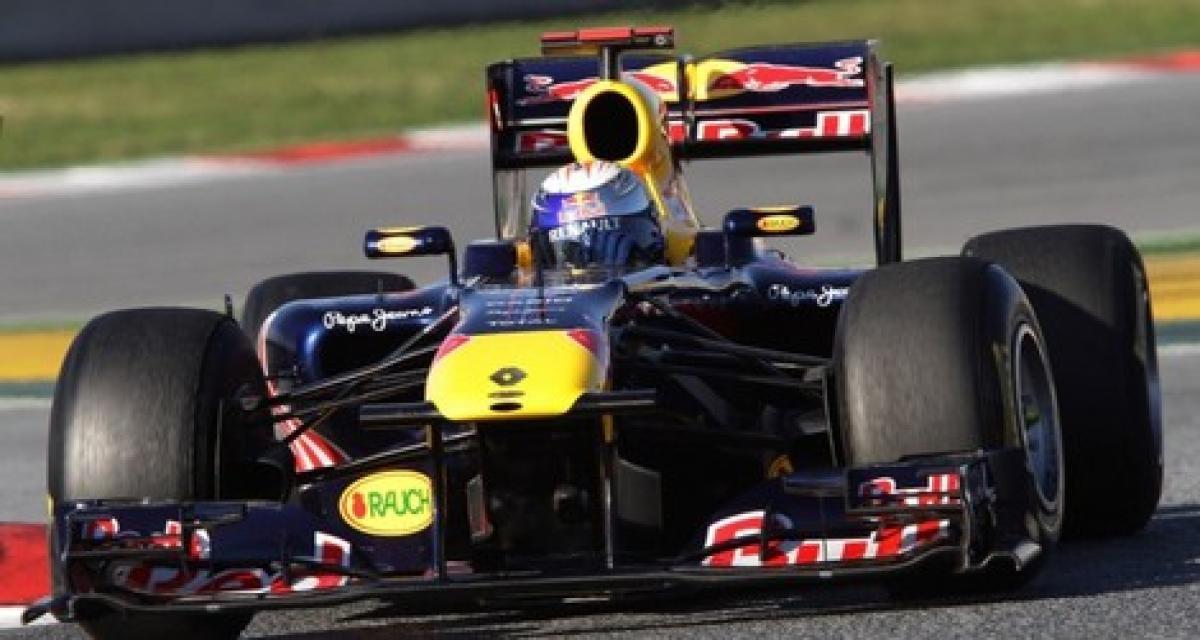 Essais F1 Barcelone jour 2: Vettel et Red Bull toujours devant