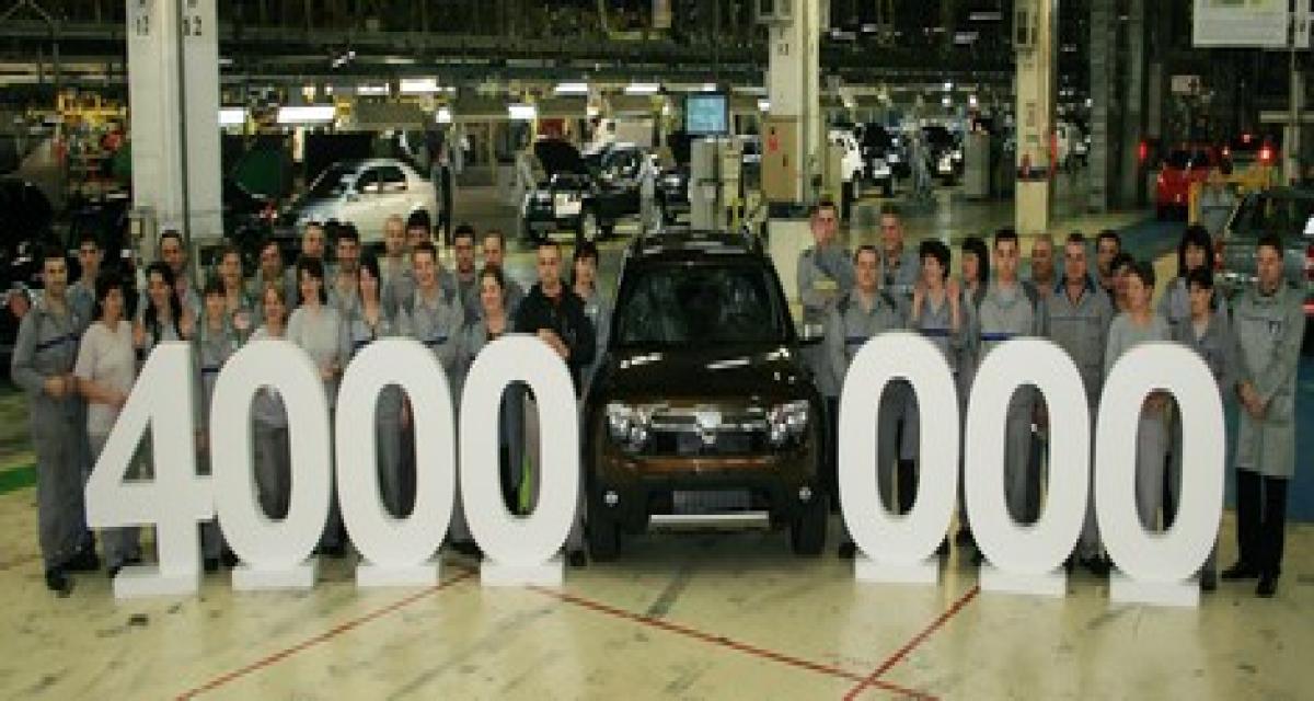 Dacia fête ses 4 millions de voitures produites