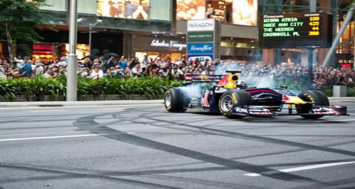 F1 : Red Bull en démonstration dans les rues de Singapour