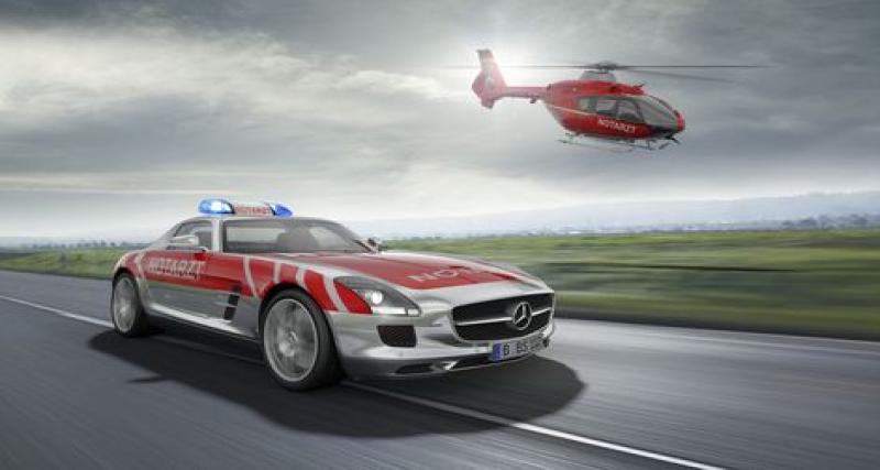  - Une Mercedes SLS AMG comme véhicule médical