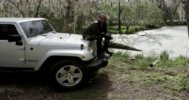  - Lenny Kravitz homme sandwich chez Jeep (vidéo)