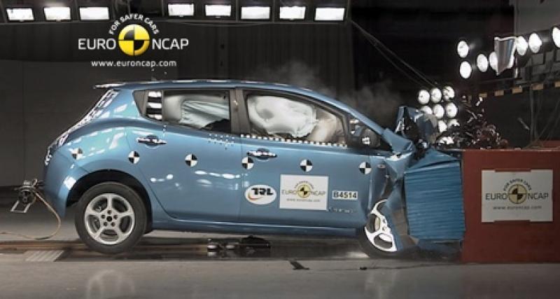  - 5 étoiles pour la Nissan Leaf à l'EuroNCAP