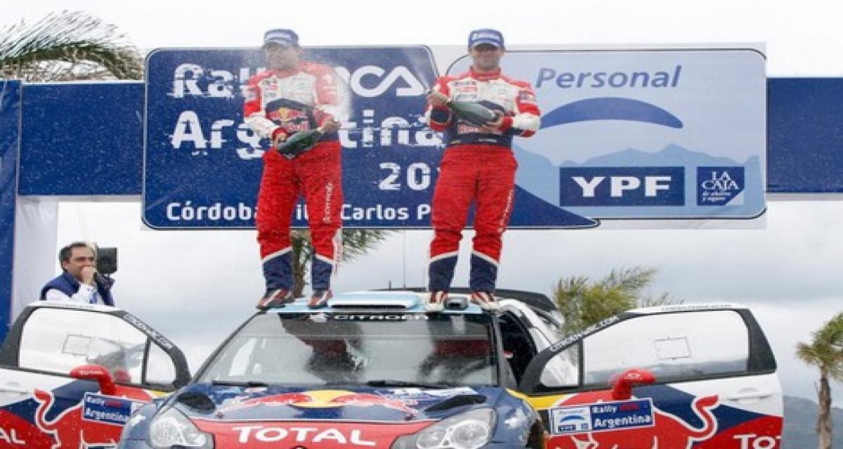 WRC: nouvelle victoire de Loeb au Rallye d'Argentine