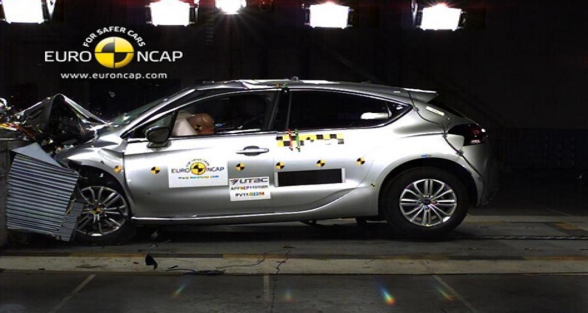 EuroNCAP : 5 étoiles aussi pour les Citroën DS4, Peugeot 508 et Lexus CT 200h