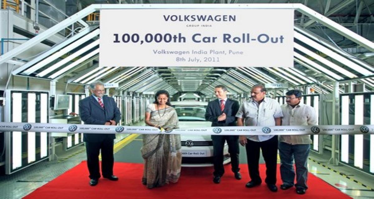 Volkswagen a produit sa 100 000e voiture en Inde