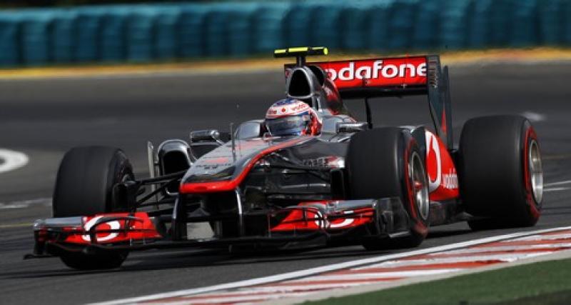  - F1 Hungaroring 2011: Button célèbre sa 200eme