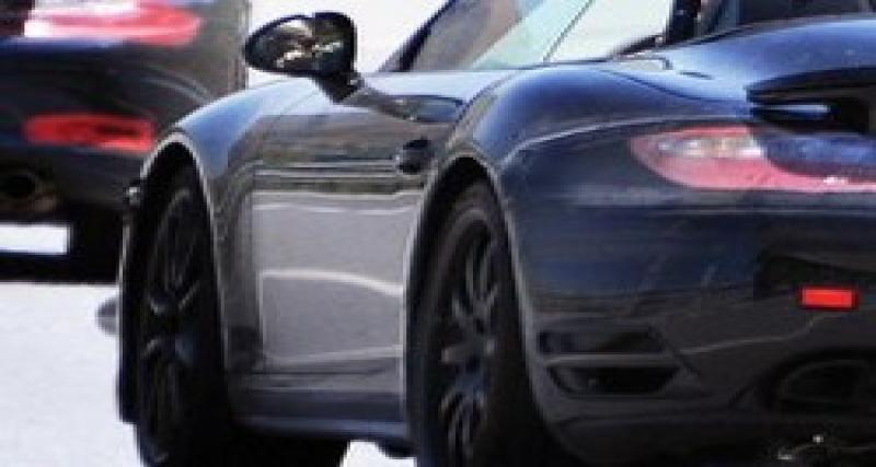  - Spyshot : la Porsche 911 Cabriolet à découvert