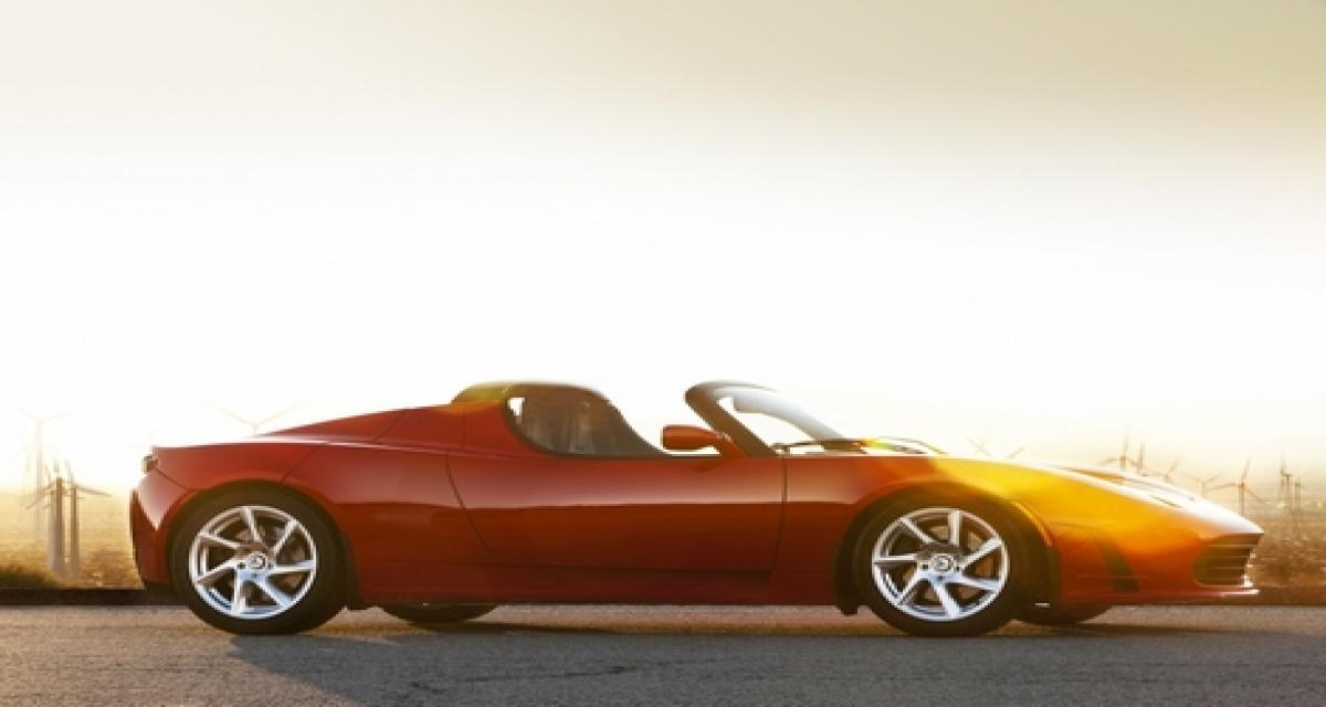 La Tesla Roadster disponible à la location avec Europcar
