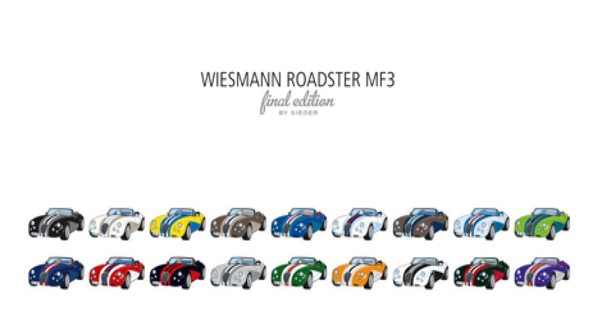 Wiesmann MF3 Roadster Final Edition par Sieger