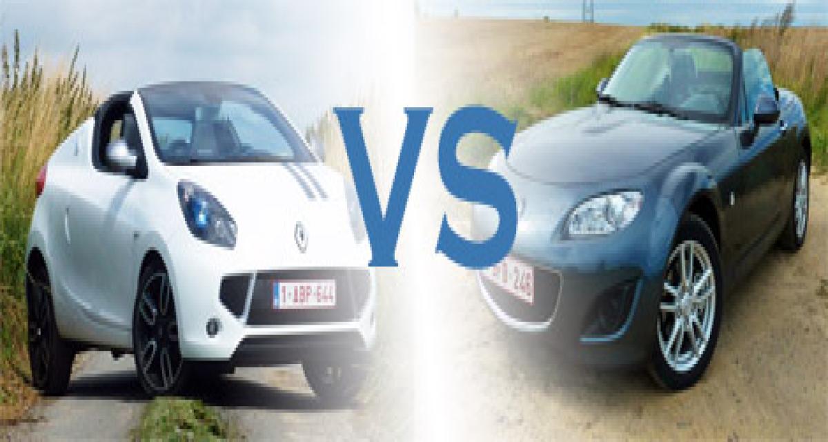 Face à face : Renault Wind 1.6 Gordini vs Mazda MX-5 1.8 : présentation (1/4)