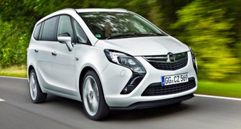  - Opel Zafira Tourer, Ecoflex et 119 g/km