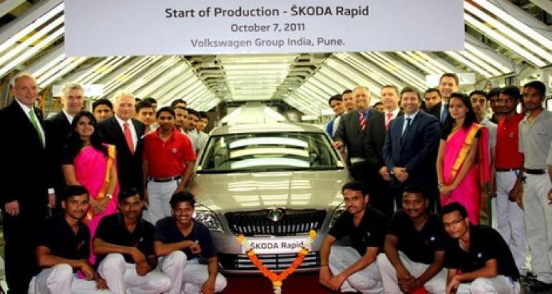  - Skoda Rapid : la production lancée à Pune en Inde