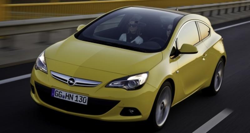  - Opel Astra GTC : nouveaux moteurs et toit panoramique