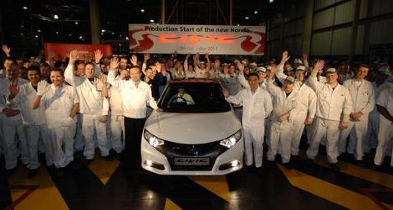  - Honda Civic : démarrage de la production outre-Manche