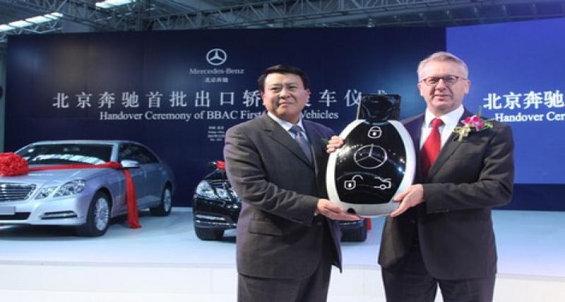  - Chine: Beijing-Benz exporte ses Classe E rallongées