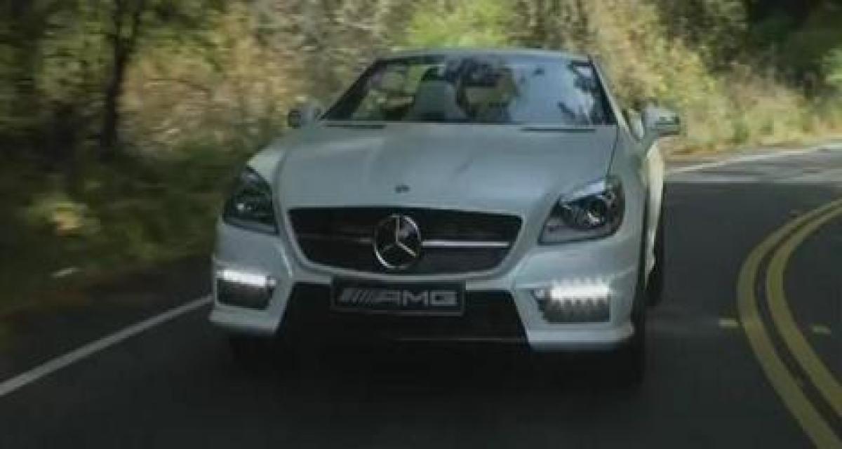 Séance réclame pour la Mercedes SLK 55 AMG