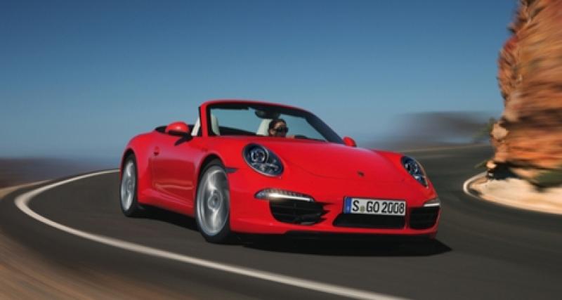  - Detroit 2012 : Porsche 911 Cabriolet (et des chiffres pour Porsche aux USA)