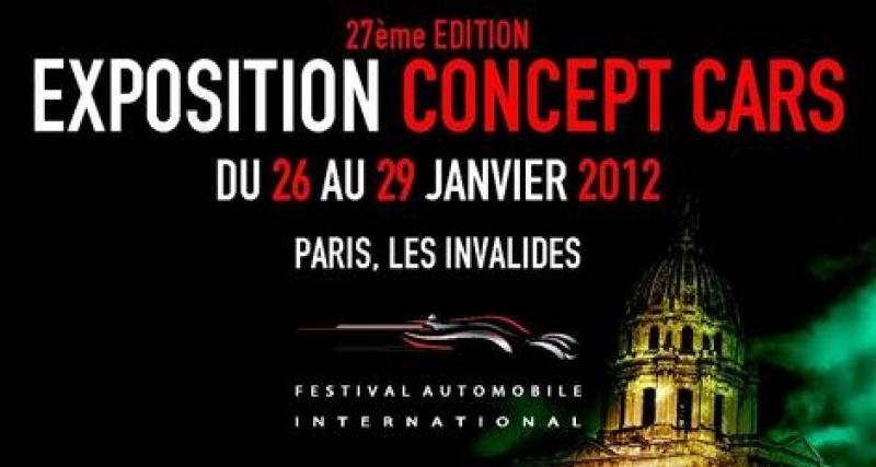 - Exposition "Concept Cars" aux Invalides du 26 au 29 janvier