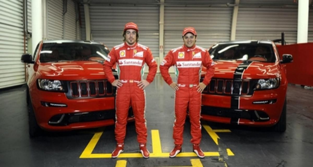 Jeep Grand Cherokee SRT8 : version Ferrari pour Alonso et Massa