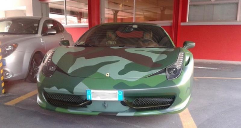  - Tailor Made militaire : la Ferrari 458 Italia de Lapo Elkann