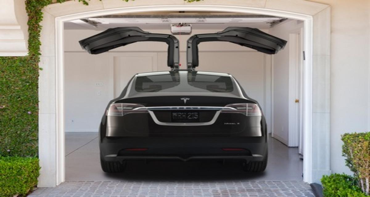Nouvelles images du crossover électrique Tesla Model X