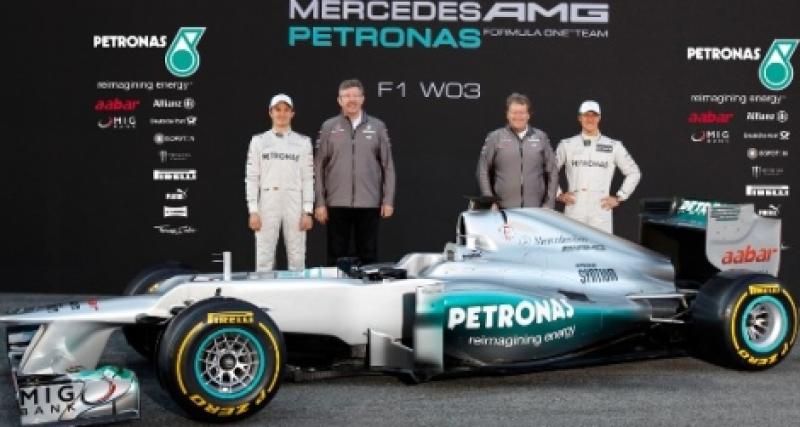  - F1 : Mercedes AMG W03 (+ vidéo)