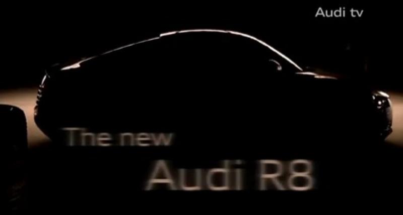  - Un entr'aperçu de l'Audi R8 restylée