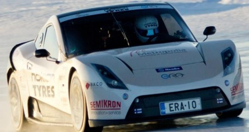  - Plus de 260 km/h pour un véhicule électrique sur glace