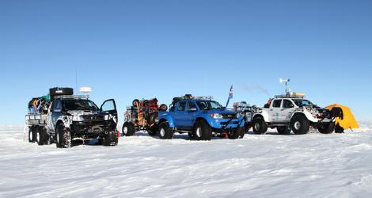 Antarctique nous voilà : trois Toyota Hilux en expédition polaire