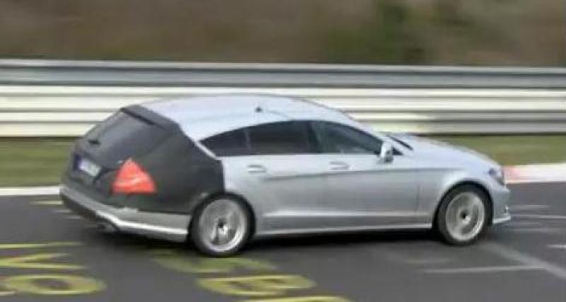  - Spyshot : la Mercedes CLS Shooting Brake s'échauffe sur le Ring (vidéo)