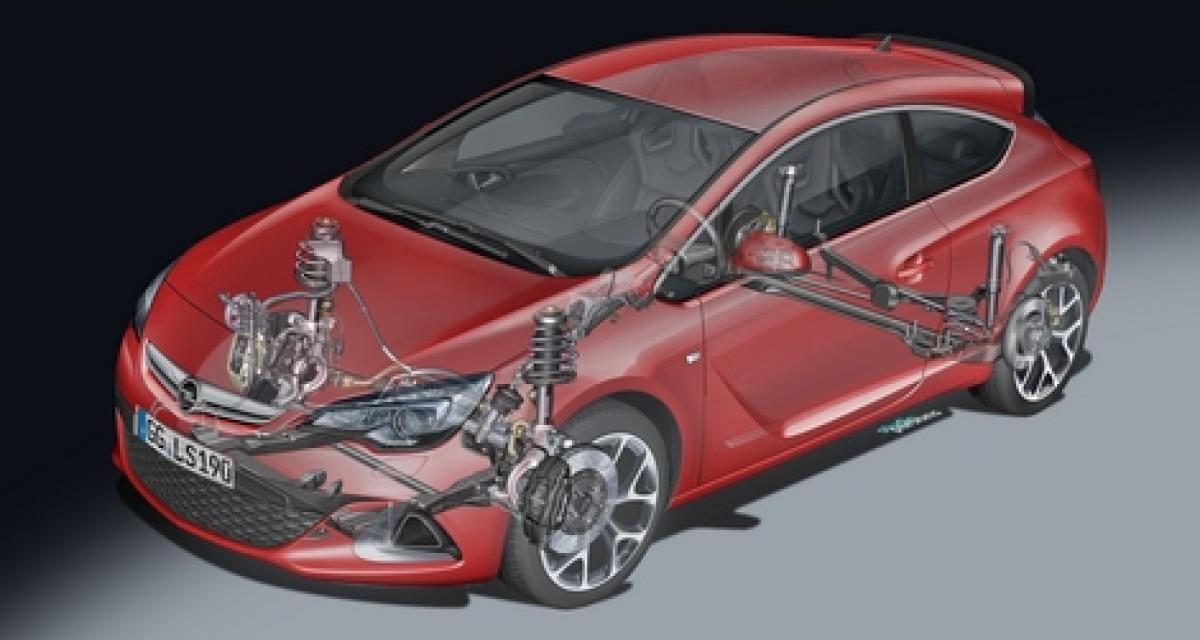 Opel Astra OPC : détails sur le châssis