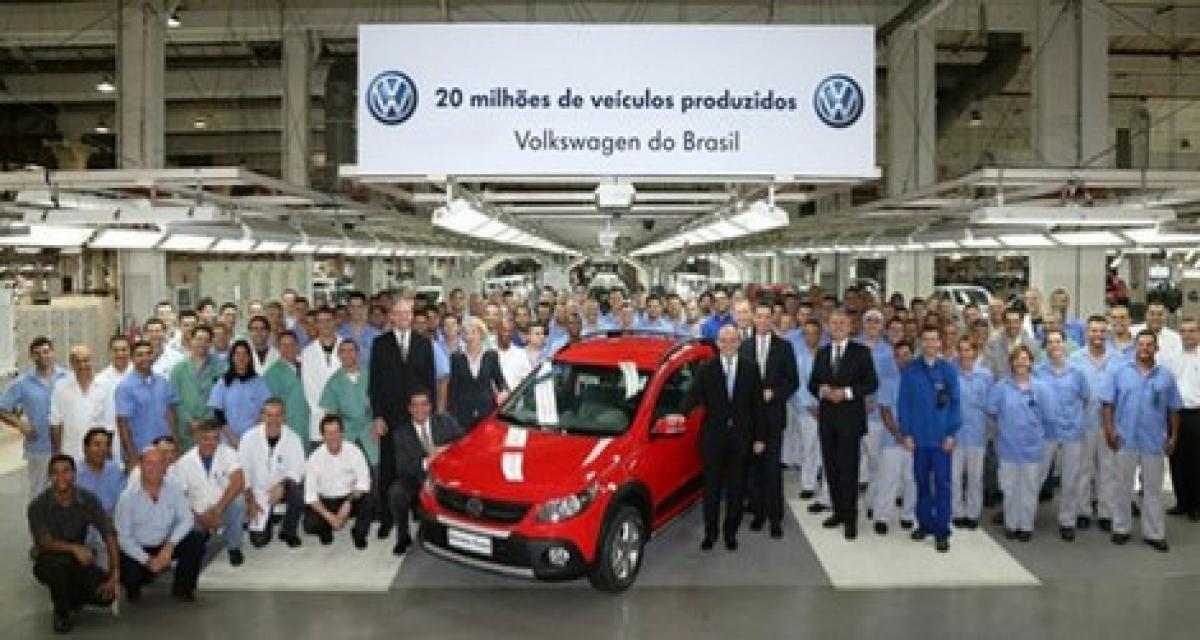 Volkswagen au Brésil : 20 millions d'unités