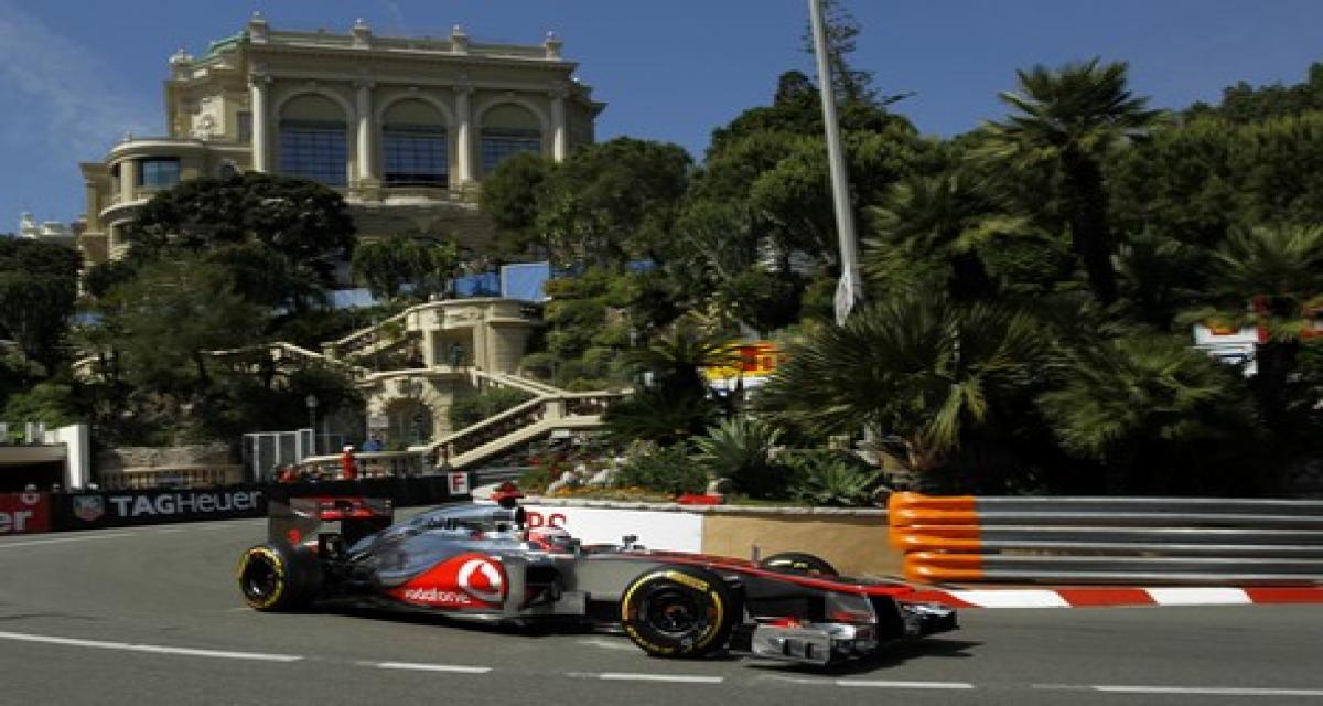 F1 Monaco 2012 essais libres: Button devance la pluie