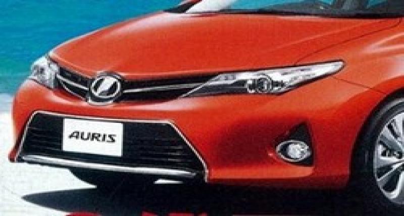  - La Toyota Auris 2013 en avance