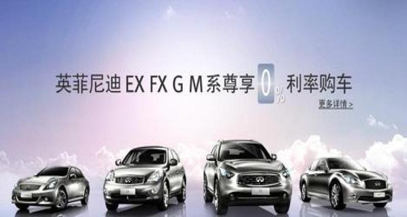  - Des Infiniti chinoises en 2014