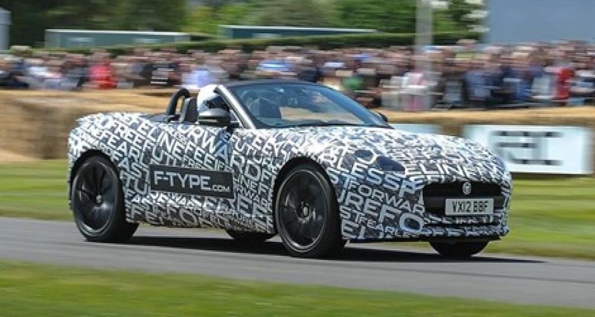 Goodwood 2012 : la Jaguar F-Type à ciel ouvert