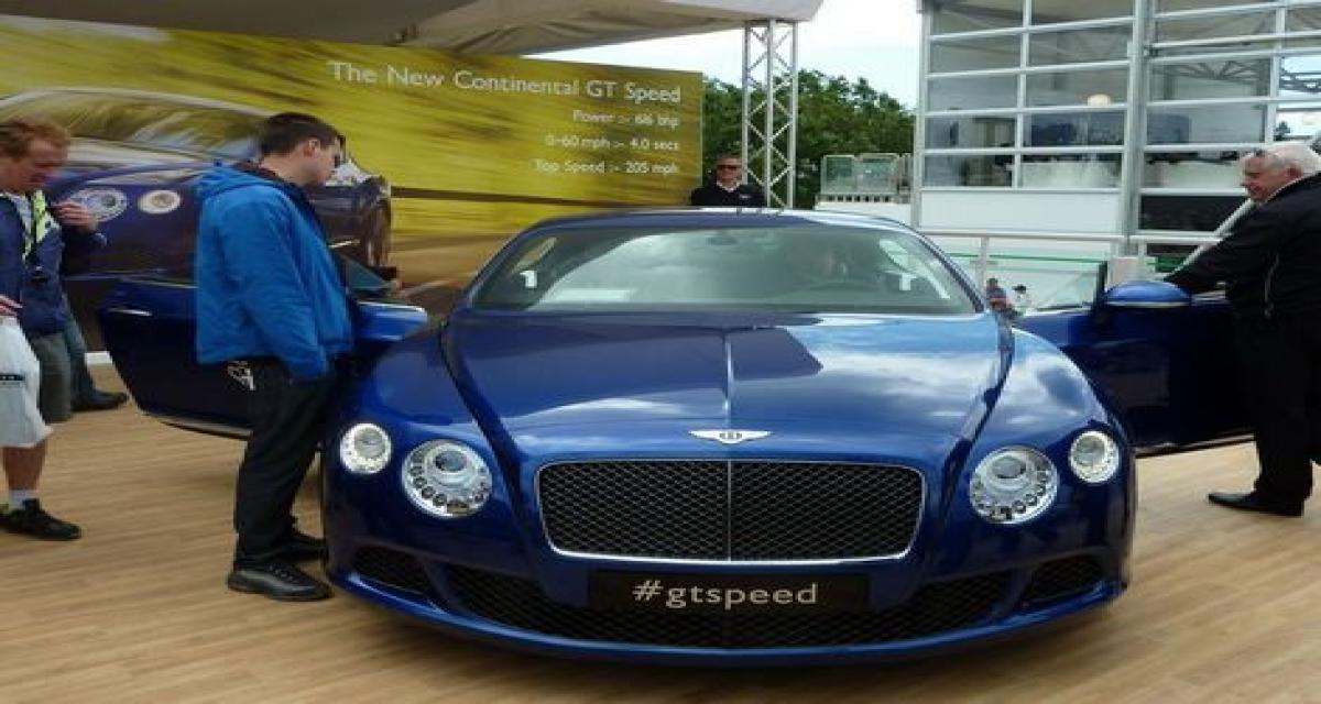 Goodwood 2012 live : Bentley Continental GT Speed
