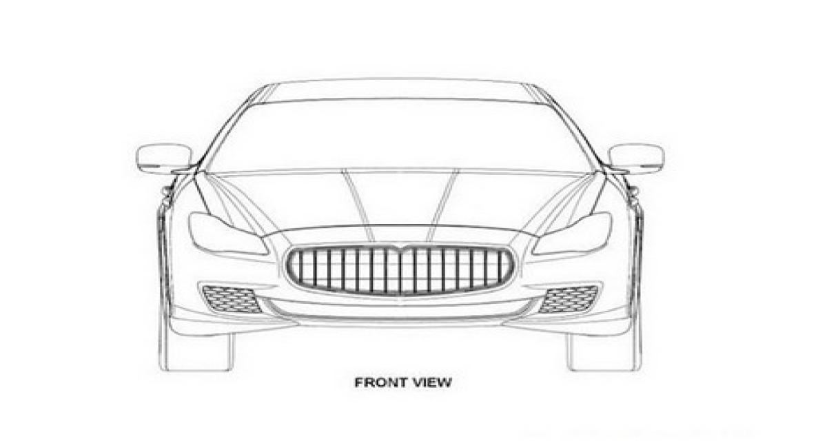 Quelques croquis de la future Maserati Quattroporte
