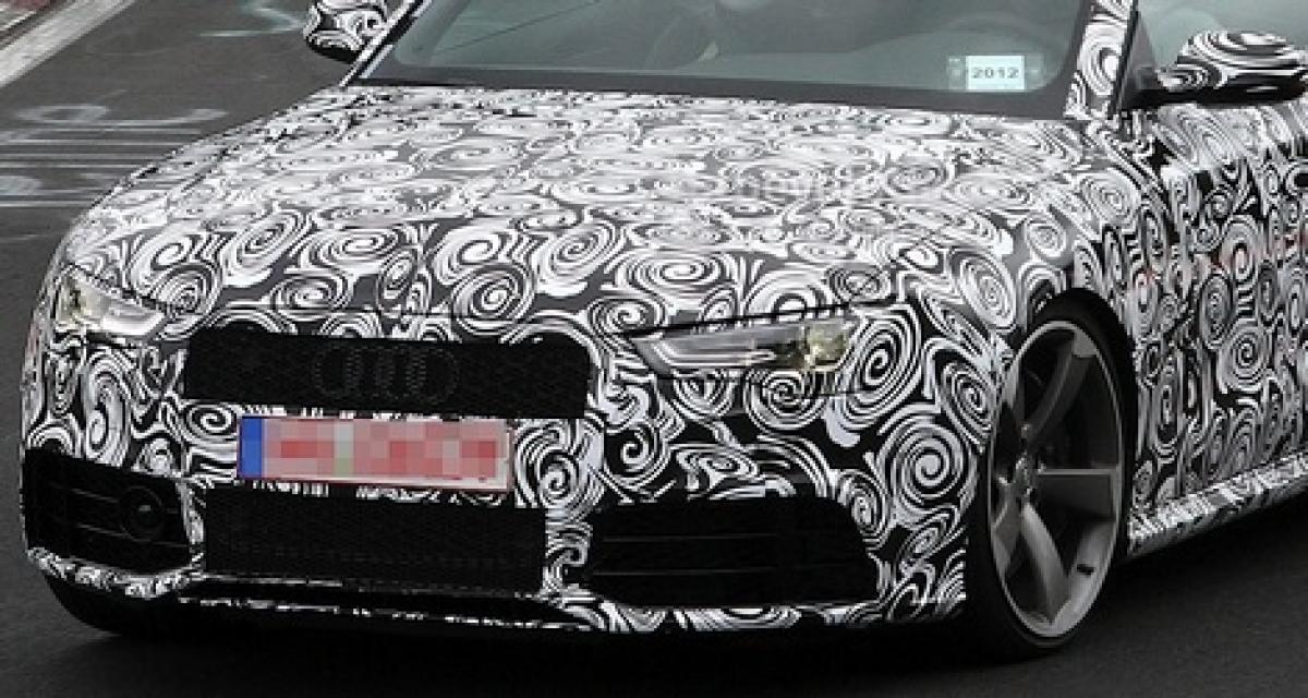 Spyshot : l'Audi RS5 Cabriolet peaufine son développement