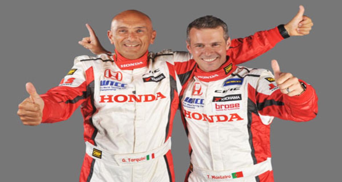 Gabriele Tarquini et Tiago Monteiro avec Honda en WTCC