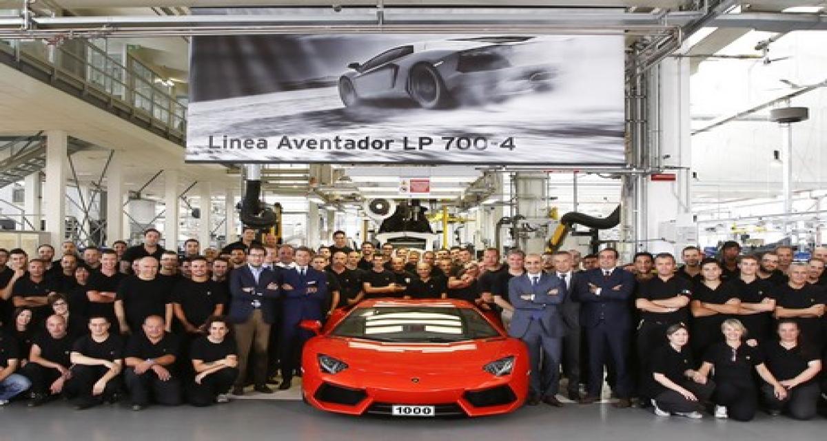 1000 Lamborghini Aventador
