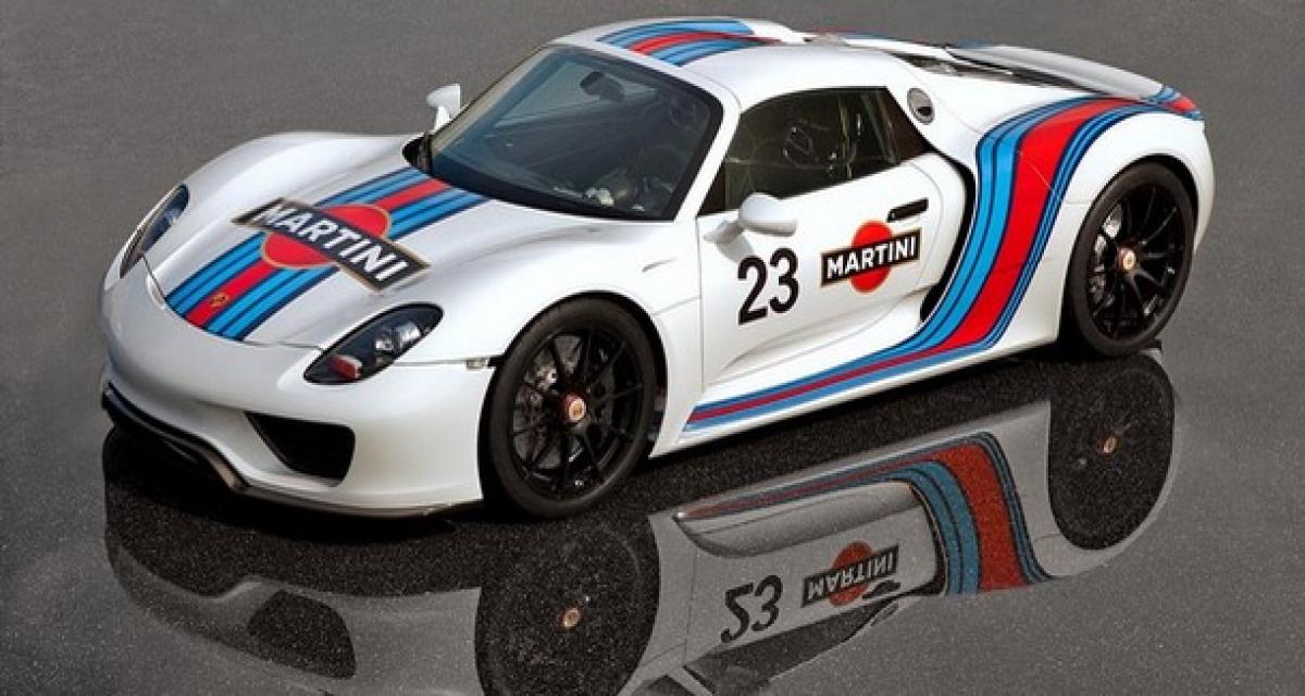 Porsche 918 Spyder Martini Racing : c'est officiel !