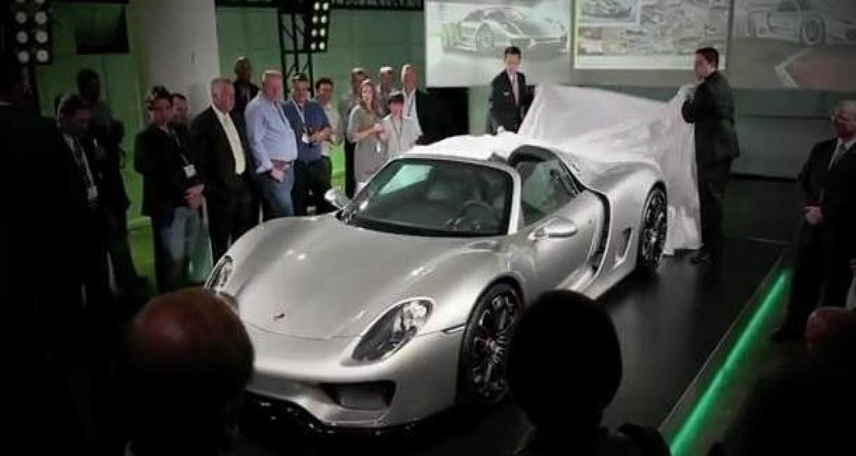 La Porsche 918 Spyder de production révélée (vidéo)