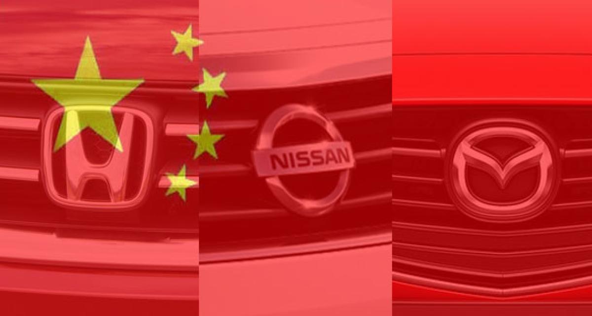 Arrêt de production pour Honda, Mazda et Nissan en Chine