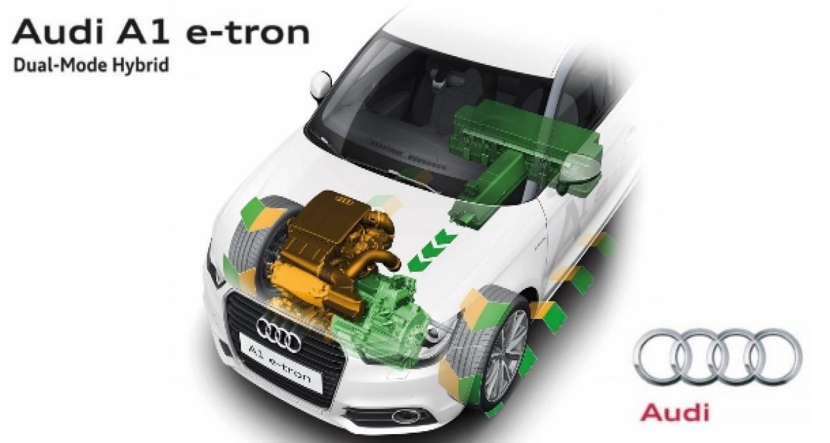 L'Audi A1 e-tron devient hybride