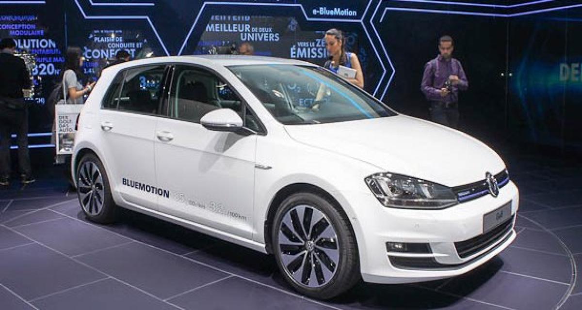 Paris 2012 live : Volkswagen Golf BlueMotion