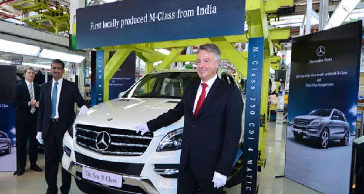 La production du Mercedes Classe-M débute en Inde