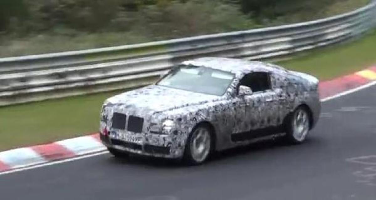 Spyshot : Rolls-Royce Ghost Coupé au Nürburgring (vidéo)