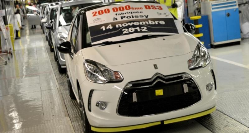  - Citroën produit sa 200 000ème DS3