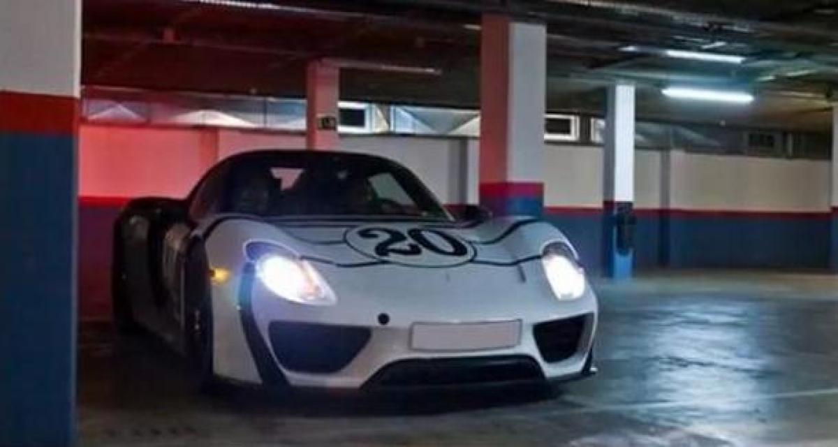 Spyshot : triplette de Porsche 918 Spyder (vidéo)